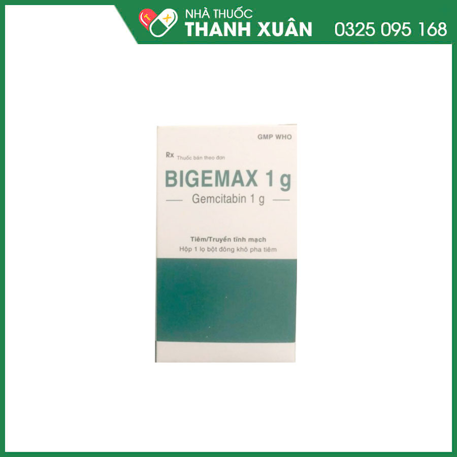 Bigemax 1g điều trị ung thư phổi, ung thư tụy, ung thư bàng quang, ung thư vú